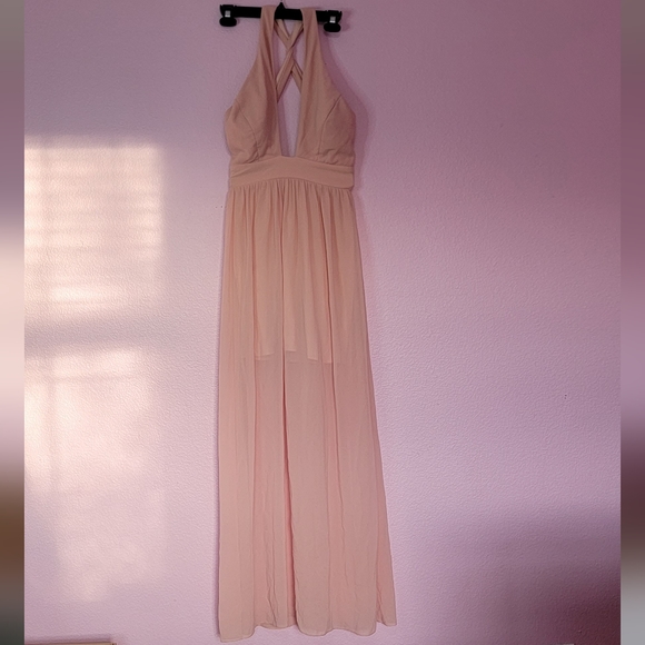 Lulus Chimerical Creation Peach Maxi Dress/ XS. - Picture 6 of 14